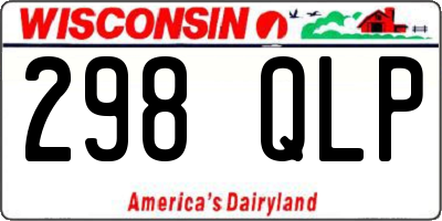 WI license plate 298QLP