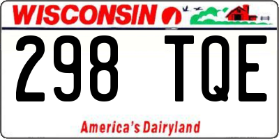 WI license plate 298TQE