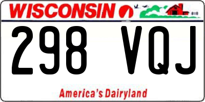 WI license plate 298VQJ