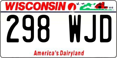 WI license plate 298WJD