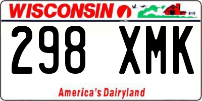 WI license plate 298XMK