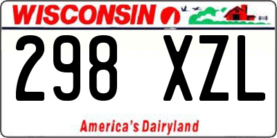 WI license plate 298XZL