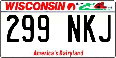 WI license plate 299NKJ
