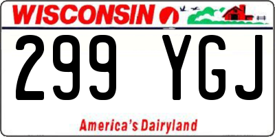 WI license plate 299YGJ