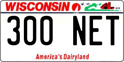 WI license plate 300NET