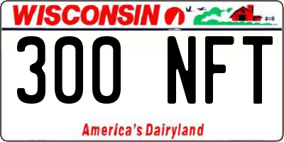 WI license plate 300NFT