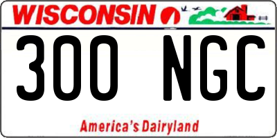 WI license plate 300NGC