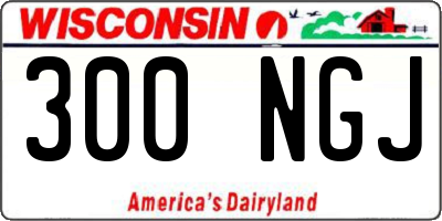 WI license plate 300NGJ