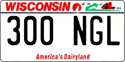 WI license plate 300NGL