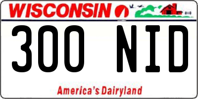 WI license plate 300NID