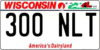 WI license plate 300NLT