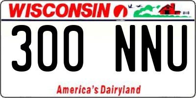 WI license plate 300NNU