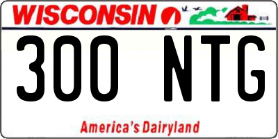 WI license plate 300NTG