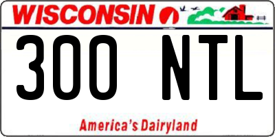 WI license plate 300NTL
