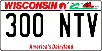 WI license plate 300NTV