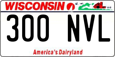 WI license plate 300NVL