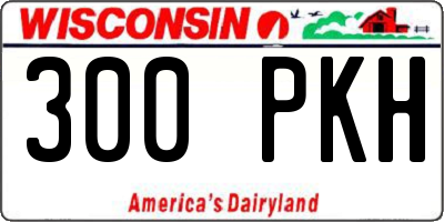 WI license plate 300PKH