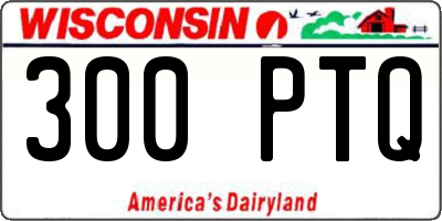WI license plate 300PTQ