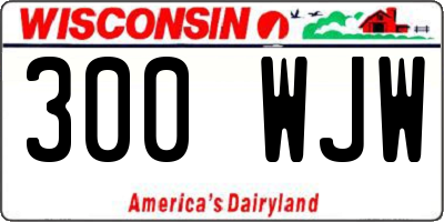 WI license plate 300WJW