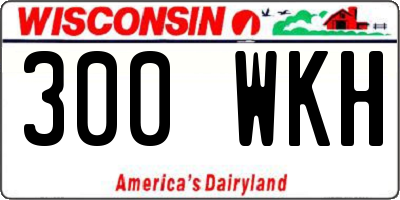 WI license plate 300WKH
