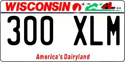 WI license plate 300XLM