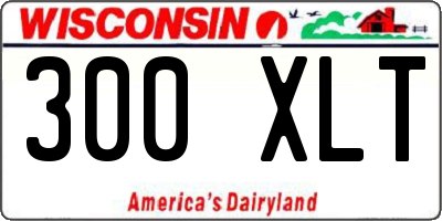 WI license plate 300XLT