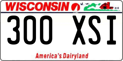 WI license plate 300XSI