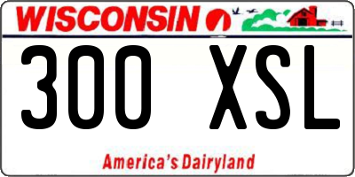 WI license plate 300XSL