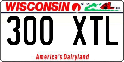 WI license plate 300XTL