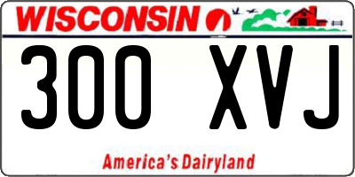 WI license plate 300XVJ