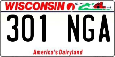 WI license plate 301NGA