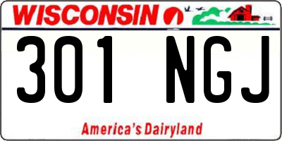 WI license plate 301NGJ