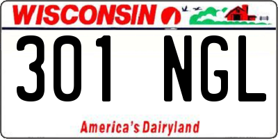 WI license plate 301NGL