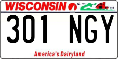 WI license plate 301NGY