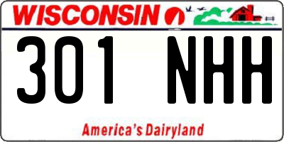 WI license plate 301NHH