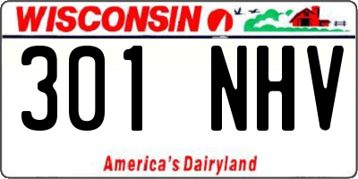 WI license plate 301NHV
