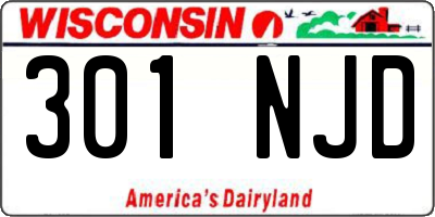 WI license plate 301NJD