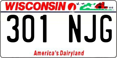 WI license plate 301NJG