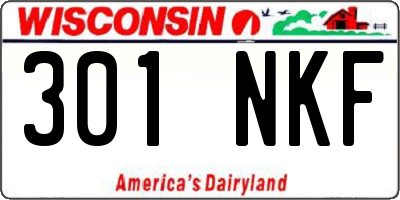 WI license plate 301NKF