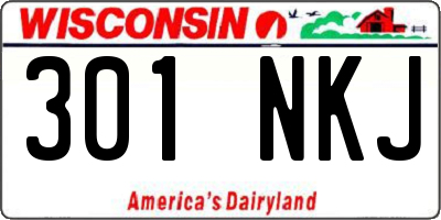 WI license plate 301NKJ
