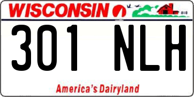 WI license plate 301NLH
