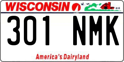 WI license plate 301NMK