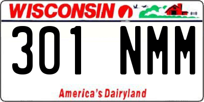 WI license plate 301NMM