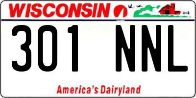 WI license plate 301NNL
