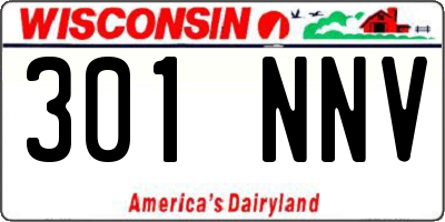 WI license plate 301NNV