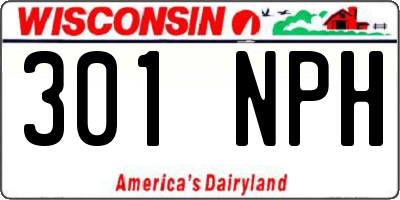 WI license plate 301NPH