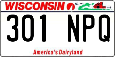 WI license plate 301NPQ