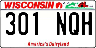 WI license plate 301NQH