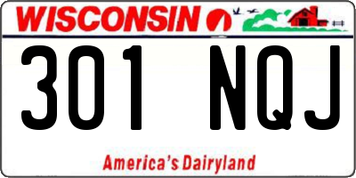 WI license plate 301NQJ
