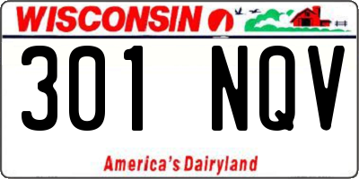 WI license plate 301NQV